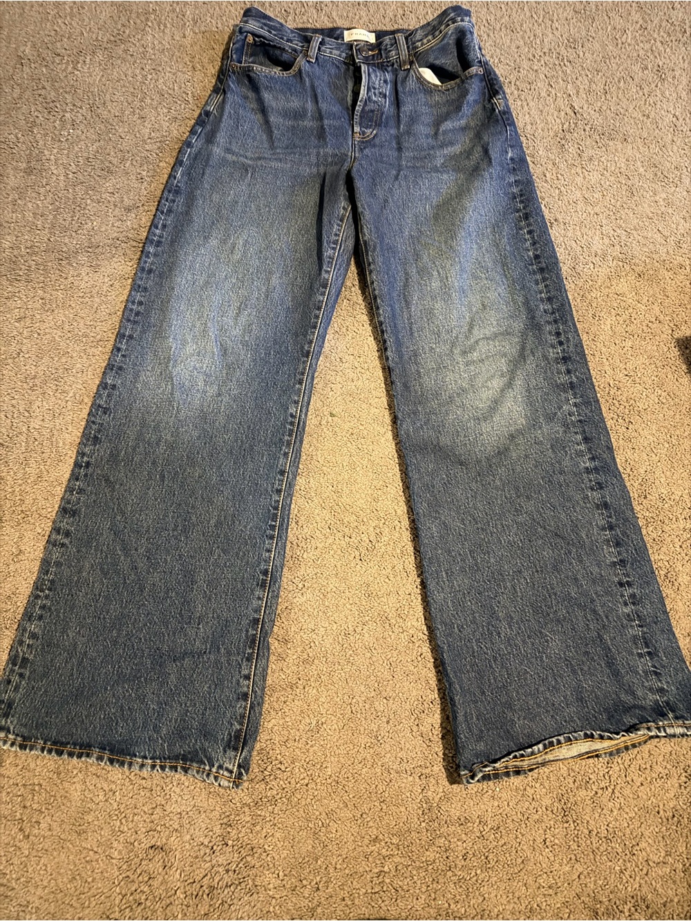 Classic Wide-Leg Women's Jeans in Blue